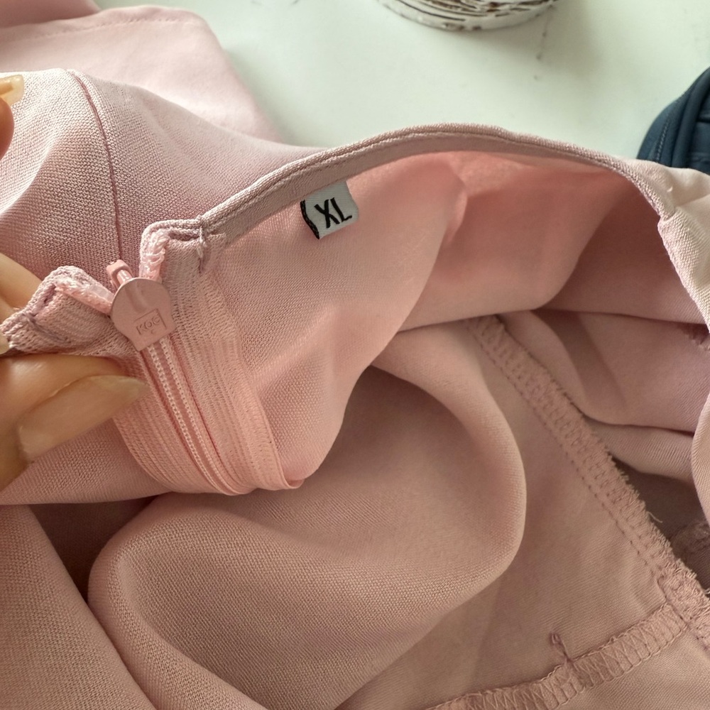 Elegant Asymmetrical Blush Dress - Picture 2 of 14